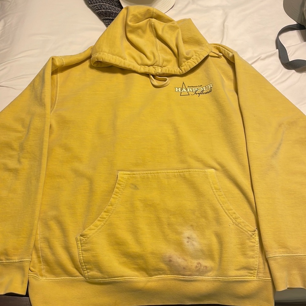 yellow harbour hoodie